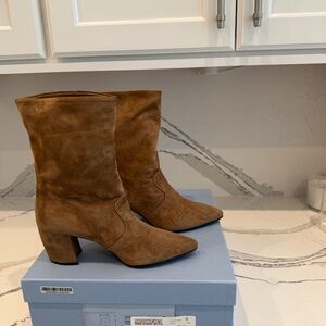 Prada suede bootie